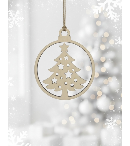 Коледна декорация,, Топка с елха