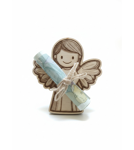 Картичка с ангелче за пари