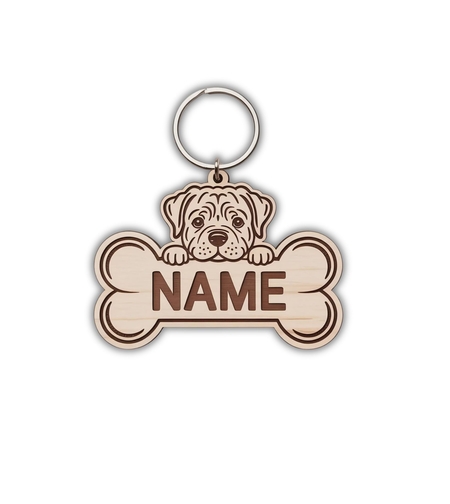 Кучешки медальон с мастиф