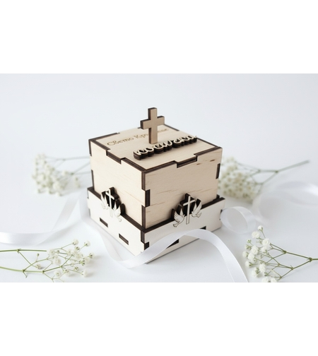 Дървена кутийка за Свето кръщение