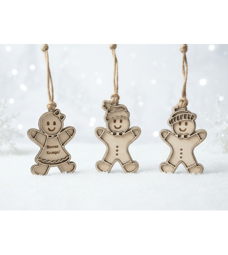 Джинджифилени човечета от дърво