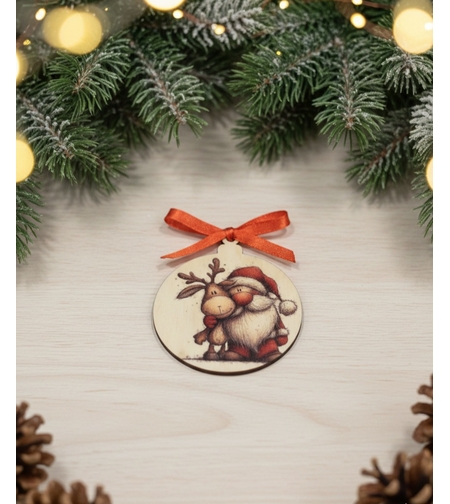 Играчка за елха с дядо Коледа