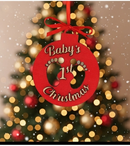 Коледна декорация,, Baby's 1st Christmas