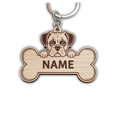 Кучешки медальон с боксер