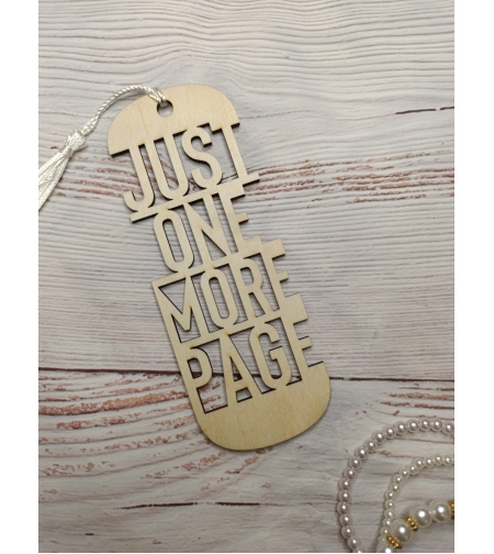 Книгоразделител ,,Just one more page