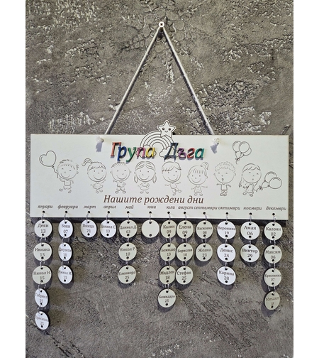 Табела,, Нашите рождени дни