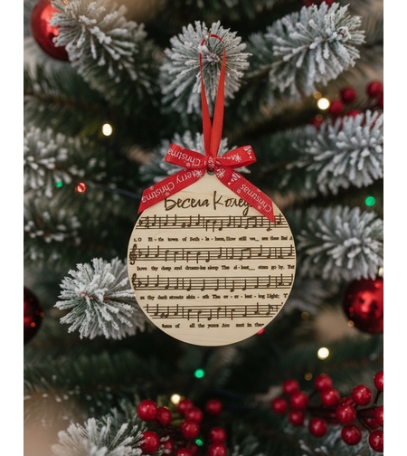 Коледна декорация с ноти