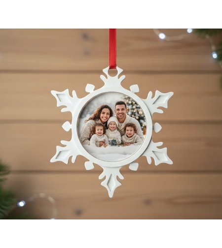 Снежинка със снимка