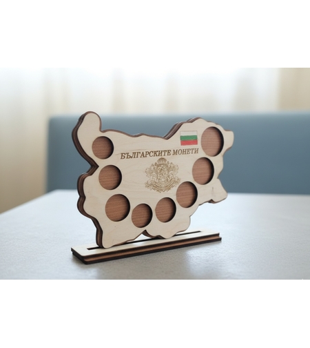 Карта на България за Българските монети