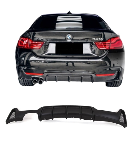 Единичен Оребрен дифузер за BMW F32