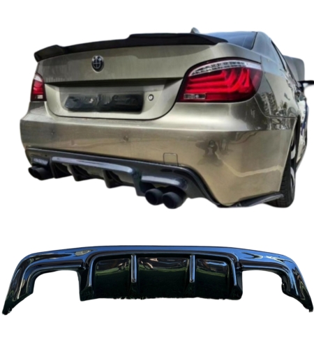 Двоен Оребрен Дифузьор за BMW E60 E61