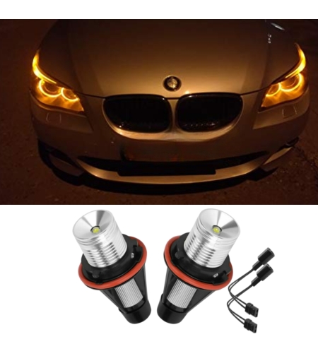Жълти крушки за ангелски очи за BMW E60 E61 E53