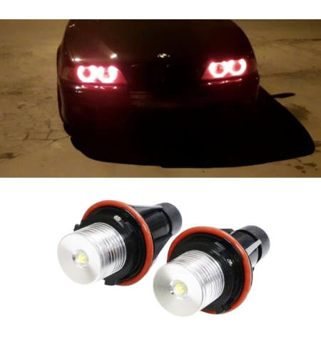 Червени крушки за ангелски очи за BMW E39