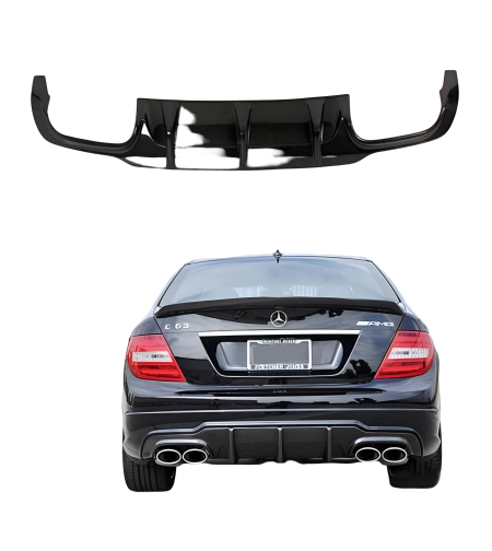 Двоен Дифузер за Mercedes Ц Класа W204 (ФЕЙСЛИФТ)