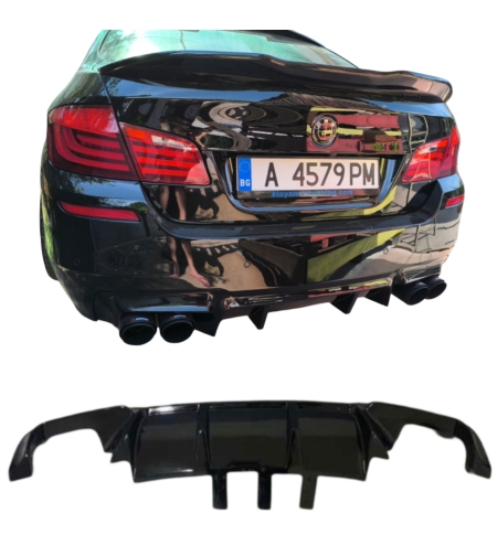 Двоен Оребрен Дифузьор за BMW F10 F11