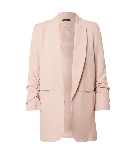 Дамски блейзър Ruched Sleeve Blazer Women Boohoo