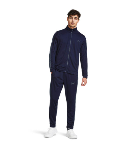 Мъжки анцуг UA KNIT TRACK SUIT midnight navy gray man