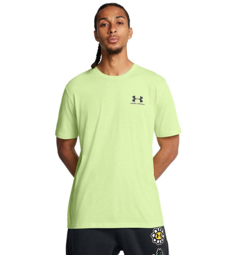 Мъжка тениска UA M SPORTSTYLE LC SS Morph Green Black Men