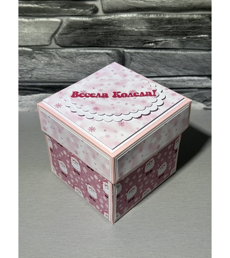 Коледна експлодираща кутия със свещ