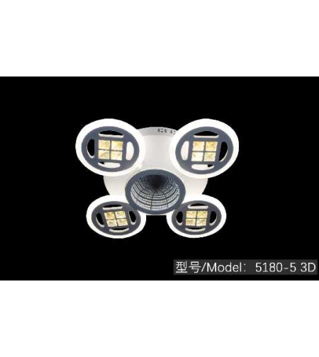 LED плафон - Плафон с димер - 5180-5WH - 943772