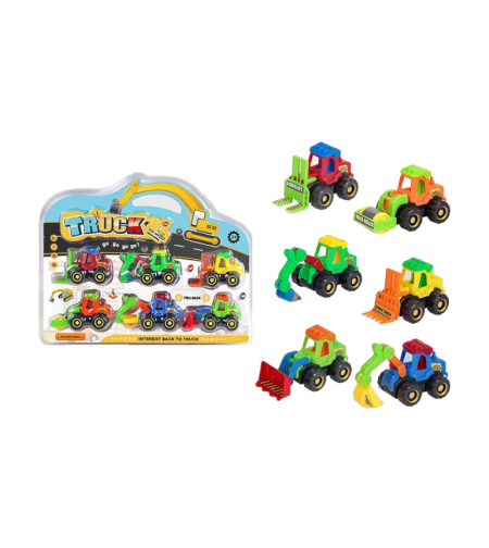 Детски комплект - Мини строителни машини - 6pcs - K69-66 - 308257