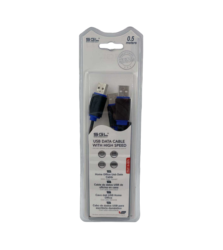 Кабел за прехвърляне на данни - 1554 - USB A MAST/2 x USB A MAST - 50cm - 097961