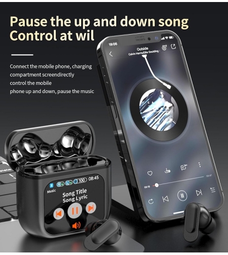 Безжични слушалки с калъф за зареждане - Bluetooth - SE60 - 811337 - Сини