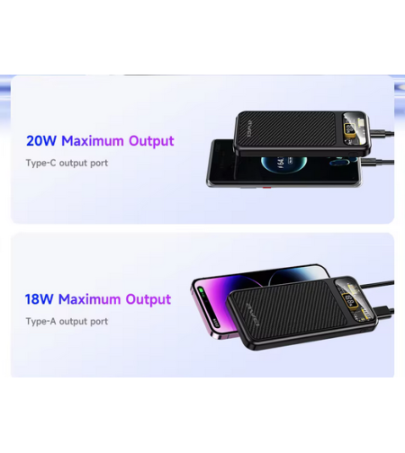 Външна батерия - P105K - 10.000mah - AWEI - 005197 - Черна