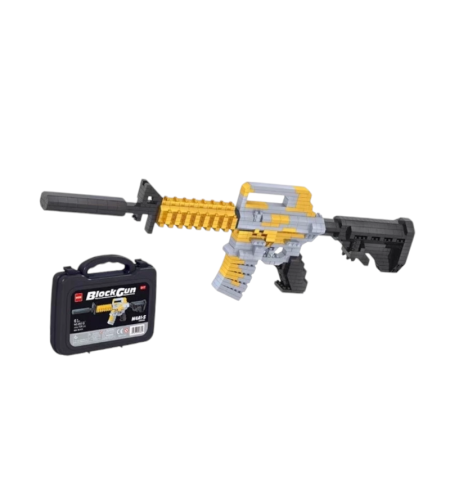 Детски сглобяем калашник - DIY - 682-5 - M4A1-S - 759 бр - 730122