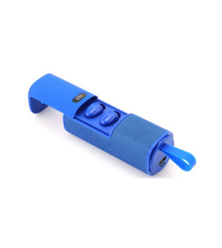 Безжична Bluetooth тонколона с комплект слушалки - TG807 - 883815 - Синя