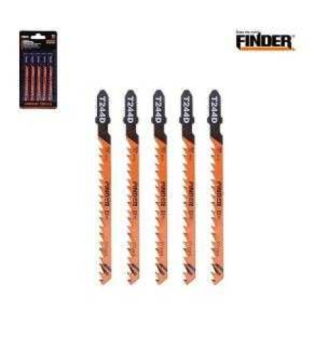 Режещи ножове за дърво за прободен трион - 5pcs - Finder - 191700