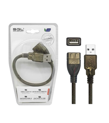 Адаптер за преходник  - USB -A мъжки/женски - 4s -01 - 20см - 098081