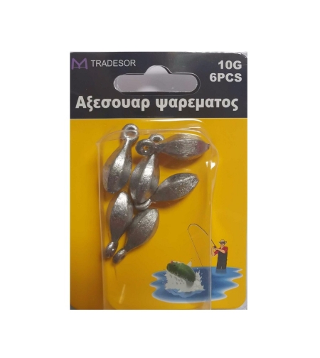 Тежести за риболов с примка - 20 гр - 4 бр - 30164