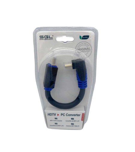 Адаптер за преходник HDMI ъглов 90°- A1592F-02 - мъжки/мъжки - 098050