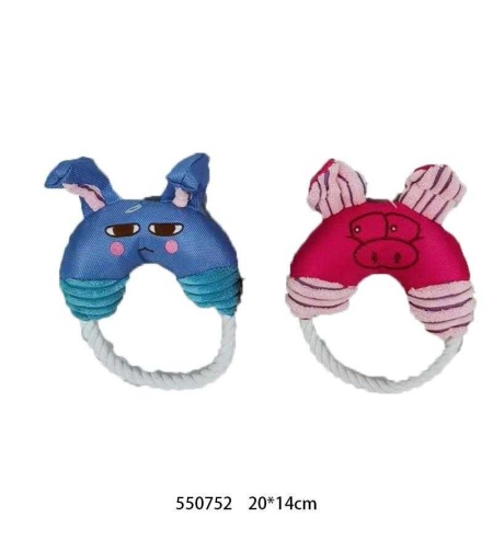 Текстилна играчка с въже за кучета – 20x14см – 550752