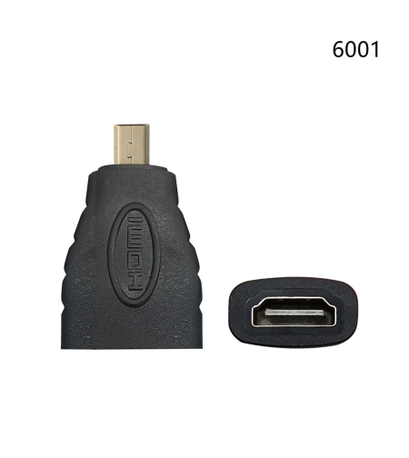 Видео/аудио адаптер - Micro HDMI мъжки към HDMI женски - 6001 - 098357