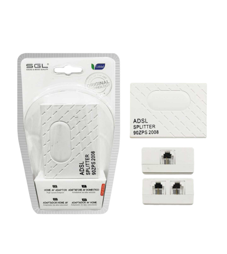 Разклонител на ADSL с филтър за модем/рутер и PSTN - ADSL сплитер - 1790 - 098524