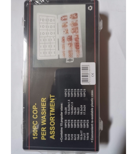 Медни шайби асортименти - 150 бр - 678177