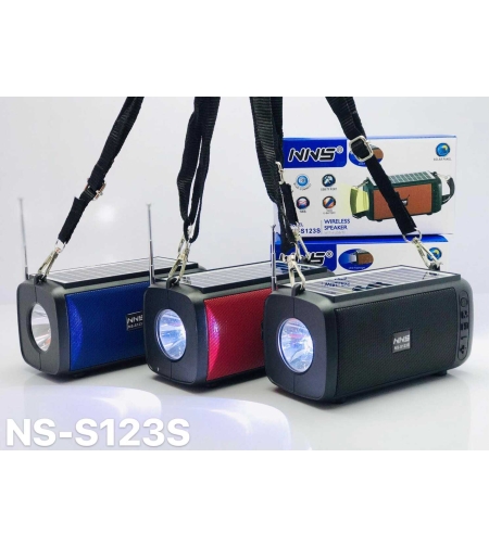 Безжична Bluetooth тонколона- Solar - NS123S - 881391 - Черна