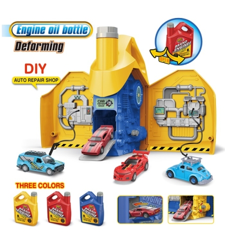 Игрален комплект - Паркинг с дизайн на туба за масло- SK-122G - 345184