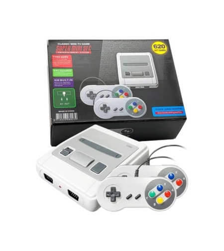 Игрова конзола в ретро стил с кутия за игри- 620 игри - 812051