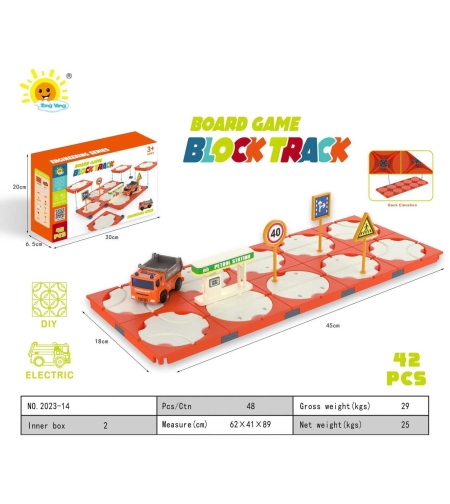 Интерактивна игра - Блокова писта с камион - 42 части - 2023-14 - 677106
