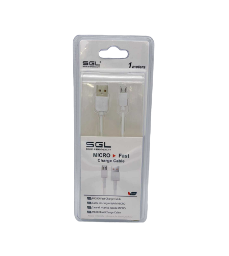 Кабел за зареждане и данни - Micro USB - Бързо зареждане - DC13 - 1м - 099446