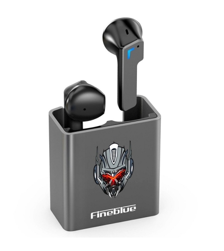 Безжични слушалки с калъф за зареждане - KINGKONG - Fineblue - 700147 - Сиви
