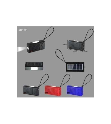 Безжична Bluetooth тонколона със соларен панел - YHX-07 - 040070 - Синя