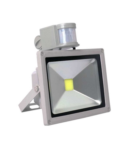 LED прожектор с детектор за движение - 50W - 6500K - 034539