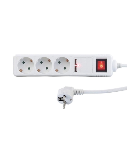 3 -SEAT превключвател с превключвател и 2 USB - Suko - ST -GB03SU - 3M - 031337 (копие)