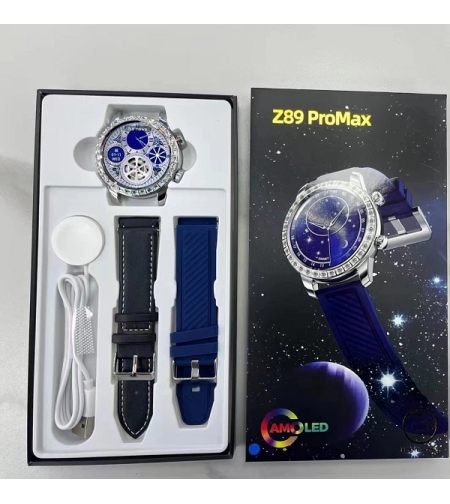 Смарт часовник с 2 каишки - Z89 ​​​​PRO MAX - 880785 - Син