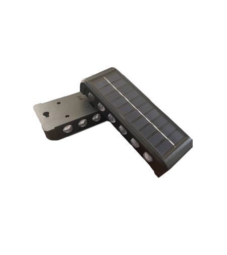 Соларни LED стенни лампи - 2 бр. - Топло бяло - HJJ-12 - 941365