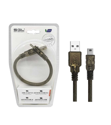 Адаптер за преходник  - USB -A мъжки/USB Мини - 3s -01 - 20см - 098074